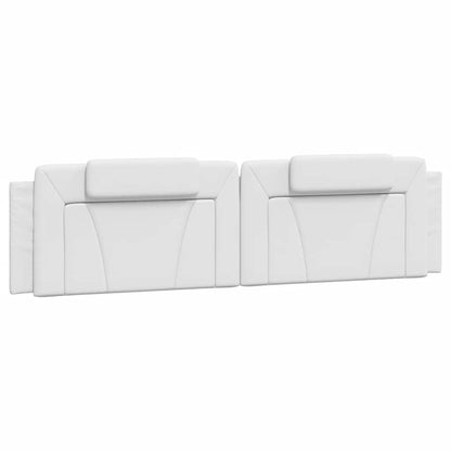 vidaXL Kopfteil-Kissen "Viana" Weiß 200 cm Kunstleder