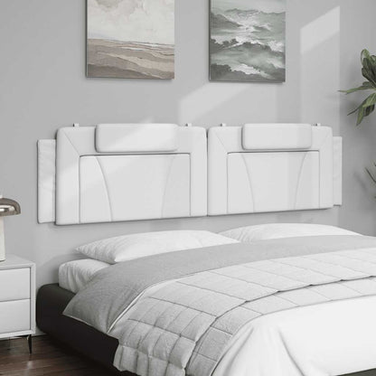 vidaXL Kopfteil-Kissen "Viana" Weiß 200 cm Kunstleder