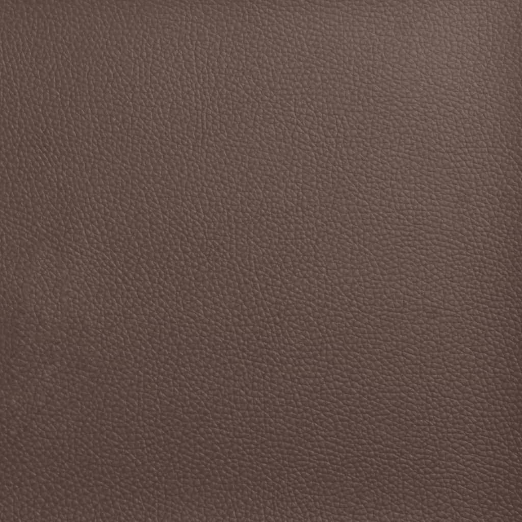 Kopfteil-Kissen "Viana" Braun 200 cm Kunstleder