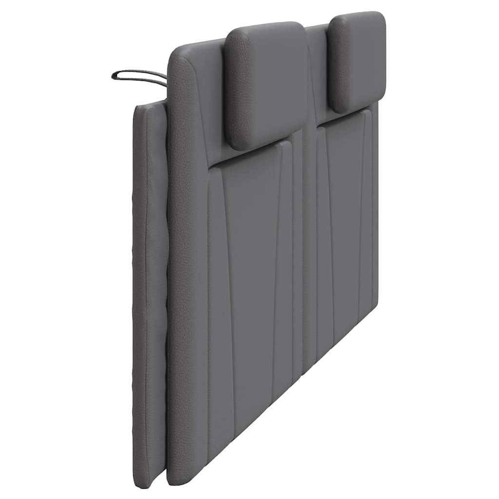 vidaXL Kopfteil-Kissen "Viana" Grau 200 cm Kunstleder