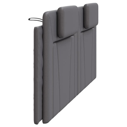vidaXL Kopfteil-Kissen "Viana" Grau 200 cm Kunstleder