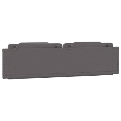 vidaXL Kopfteil-Kissen "Viana" Grau 200 cm Kunstleder