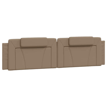 vidaXL Kopfteil-Kissen "Viana" Cappuccino-Braun 200 cm Kunstleder