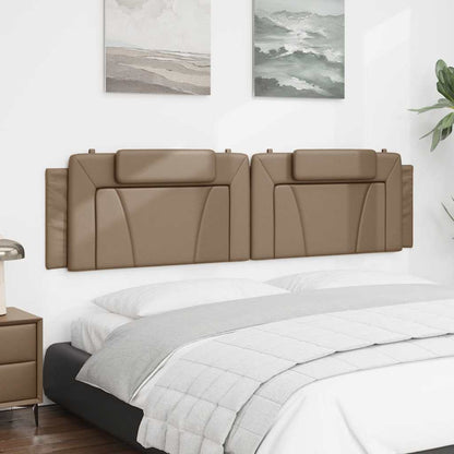 vidaXL Kopfteil-Kissen "Viana" Cappuccino-Braun 200 cm Kunstleder