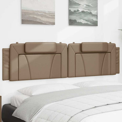 vidaXL Kopfteil-Kissen "Viana" Cappuccino-Braun 200 cm Kunstleder