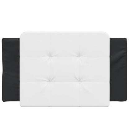 vidaXL Kopfteil-Kissen "Zadar" Weiß und Schwarz 80 cm Kunstleder