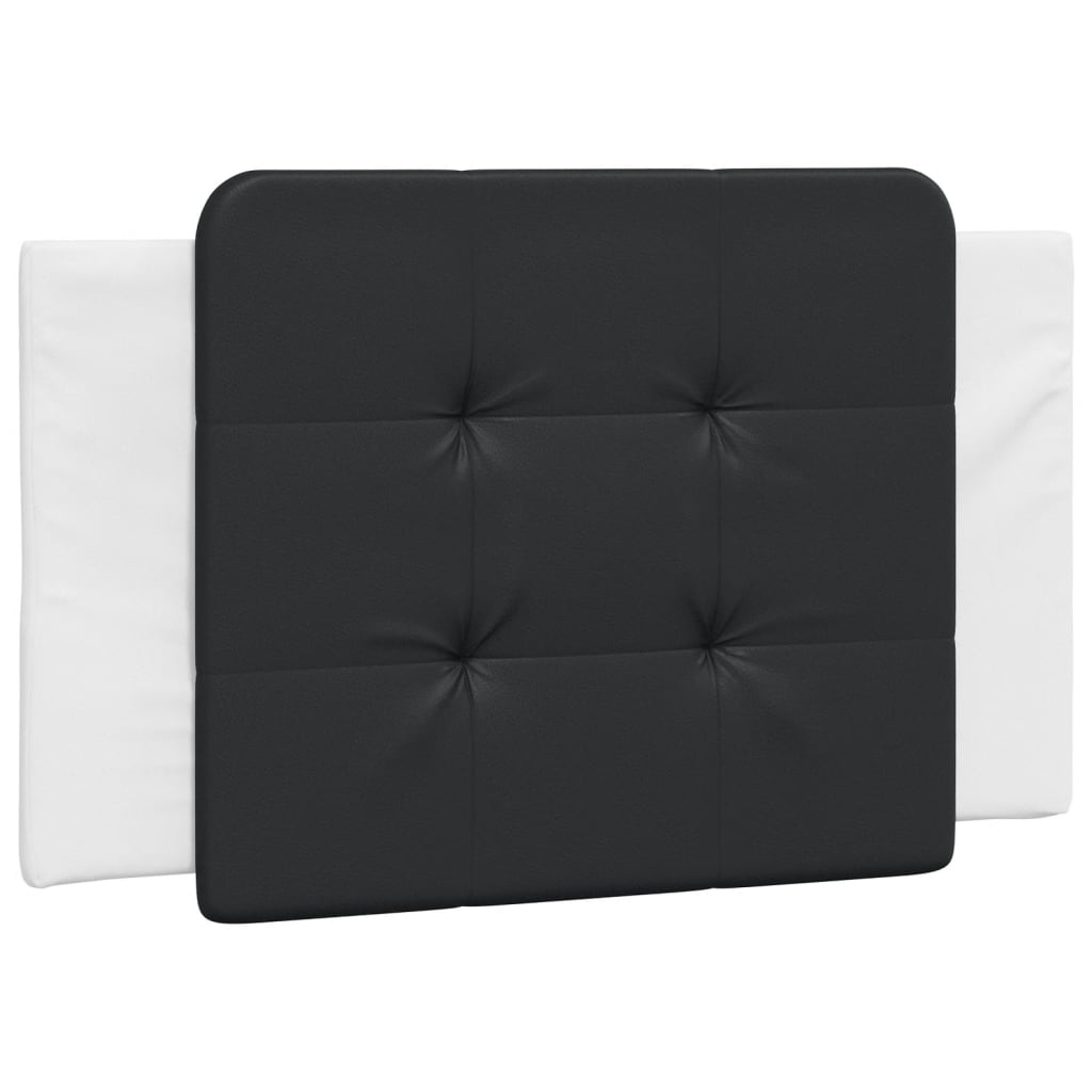 vidaXL Kopfteil-Kissen "Zadar" Schwarz und Weiß 80 cm Kunstleder
