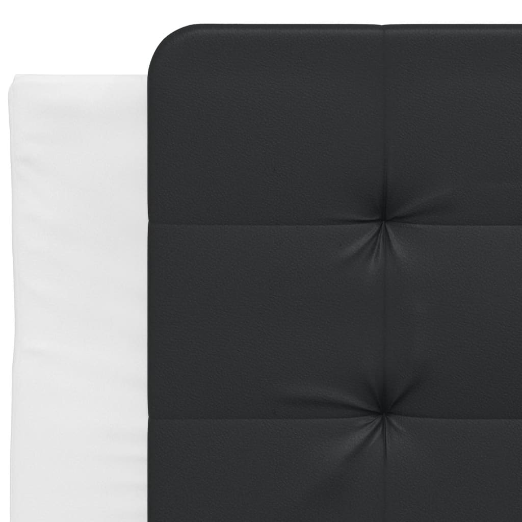 vidaXL Kopfteil-Kissen "Zadar" Schwarz und Weiß 80 cm Kunstleder