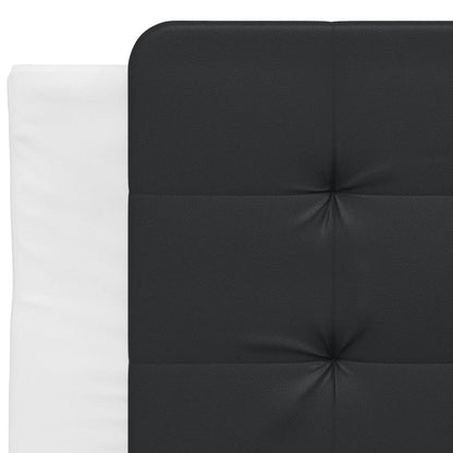 vidaXL Kopfteil-Kissen "Zadar" Schwarz und Weiß 80 cm Kunstleder