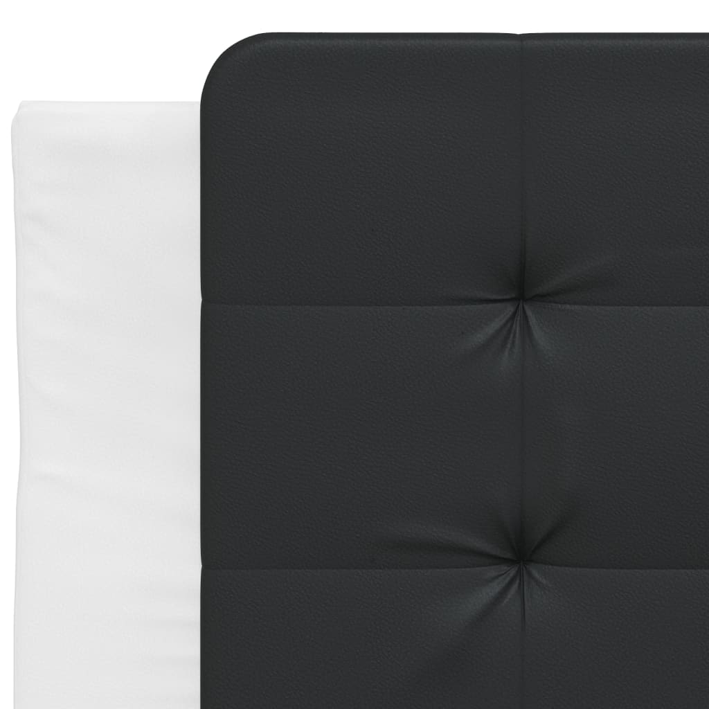 vidaXL Kopfteil-Kissen "Zadar" Schwarz und Weiß 90 cm Kunstleder