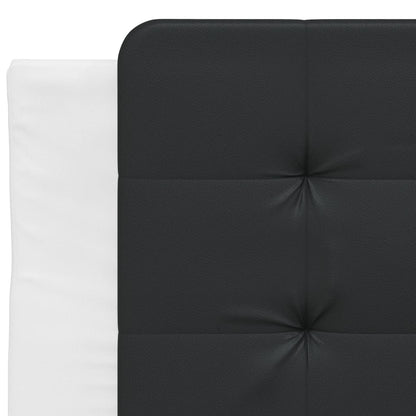 vidaXL Kopfteil-Kissen "Zadar" Schwarz und Weiß 90 cm Kunstleder