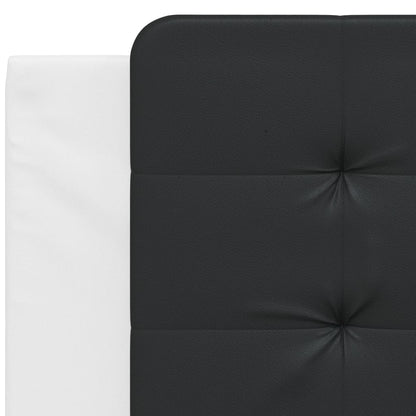 vidaXL Kopfteil-Kissen "Zadar" Schwarz und Weiß 100 cm Kunstleder