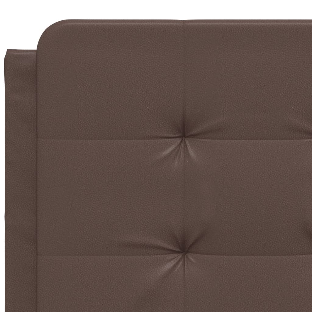 vidaXL Kopfteil-Kissen "Zadar" Braun 120 cm Kunstleder