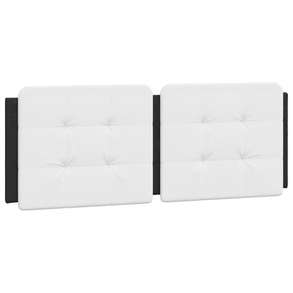 vidaXL Kopfteil-Kissen "Zadar" Weiß und Schwarz 120 cm Kunstleder