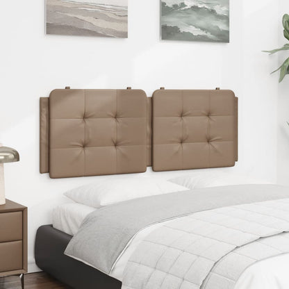 vidaXL Kopfteil-Kissen "Zadar" Cappuccino-Braun 140 cm Kunstleder