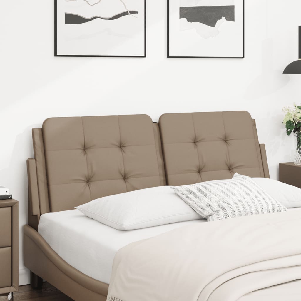 vidaXL Kopfteil-Kissen "Zadar" Cappuccino-Braun 140 cm Kunstleder