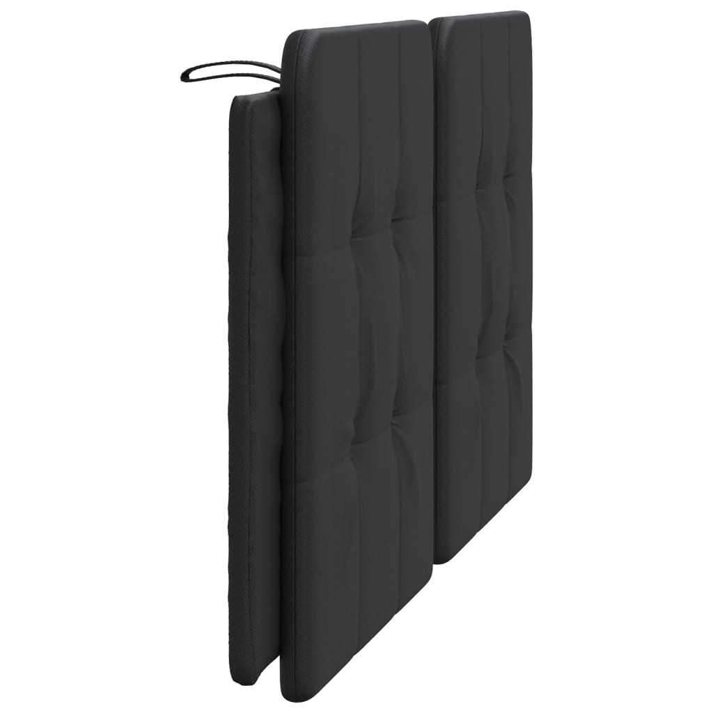 vidaXL Kopfteil-Kissen "Zadar" Schwarz 160 cm Kunstleder