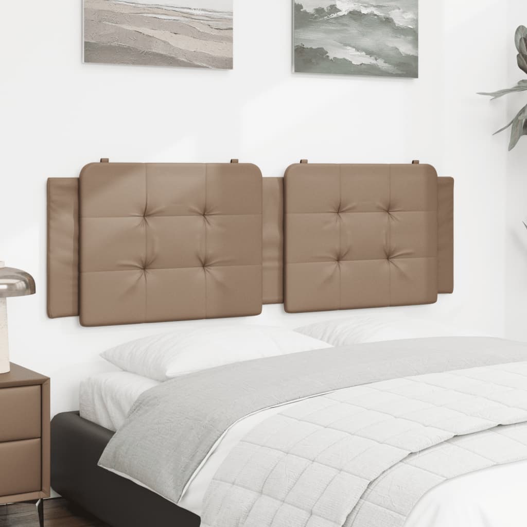 vidaXL Kopfteil-Kissen "Zadar" Cappuccino-Braun 160 cm Kunstleder
