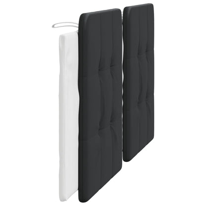 vidaXL Kopfteil-Kissen "Zadar" Schwarz und Weiß 180 cm Kunstleder