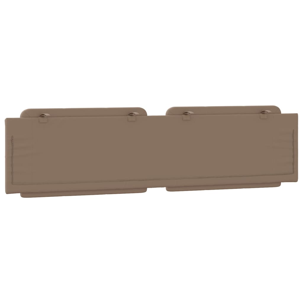 Kopfteil-Kissen "Zadar" Cappuccino-Braun 200 cm Kunstleder