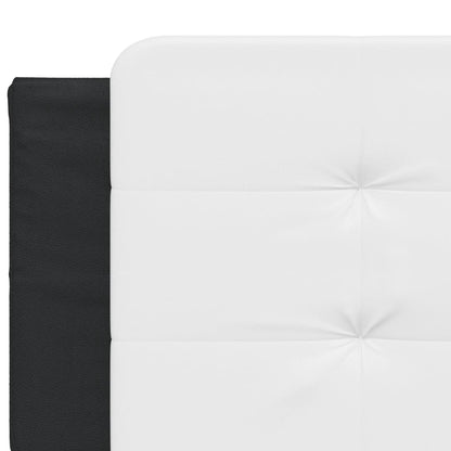 vidaXL Kopfteil-Kissen "Zadar" Weiß und Schwarz 200 cm Kunstleder