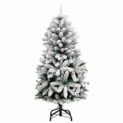 vidaXL Künstlicher Weihnachtsbaum Klappbar 150 LEDs & Kugeln 120 cm