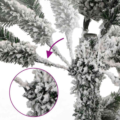vidaXL Künstlicher Weihnachtsbaum Klappbar 150 LEDs & Kugeln 120 cm