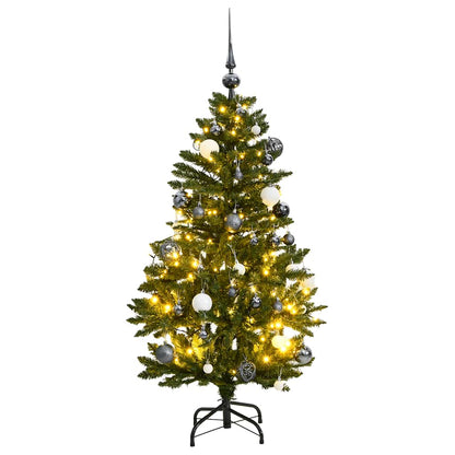 vidaXL Sapin de Noël Artificiel Pliable 150 LED & Boules 150 cm