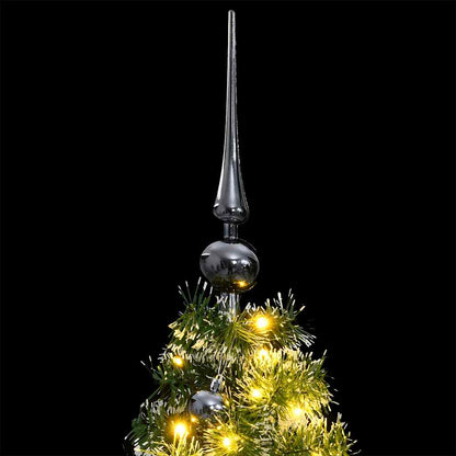 vidaXL Sapin de Noël Artificiel Pliable 150 LED & Boules 150 cm