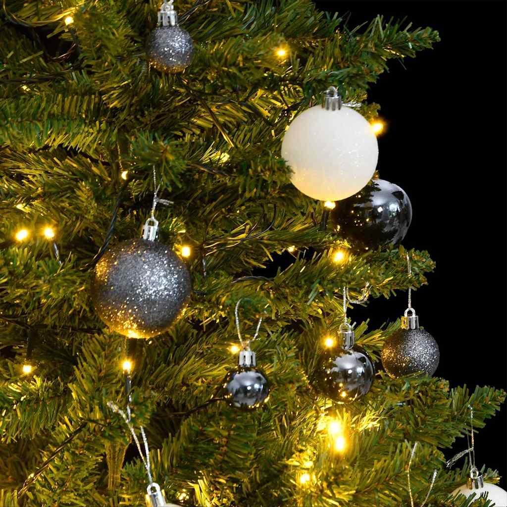 vidaXL Sapin de Noël Artificiel Pliable 150 LED & Boules 150 cm
