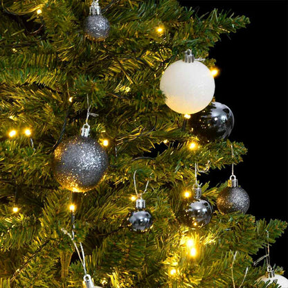 vidaXL Sapin de Noël Artificiel Pliable 150 LED & Boules 150 cm