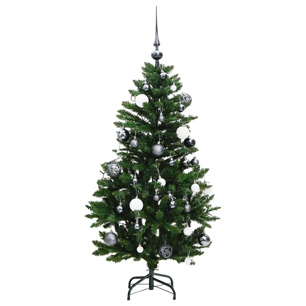 vidaXL Sapin de Noël Artificiel Pliable 150 LED & Boules 150 cm