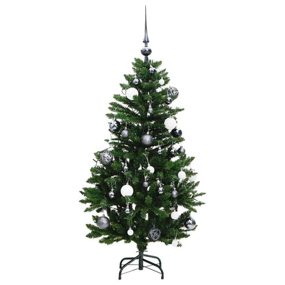 vidaXL Sapin de Noël Artificiel Pliable 150 LED & Boules 150 cm