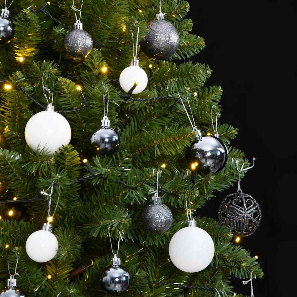 vidaXL Sapin de Noël artificiel pliable 300 LED et boules 270 cm