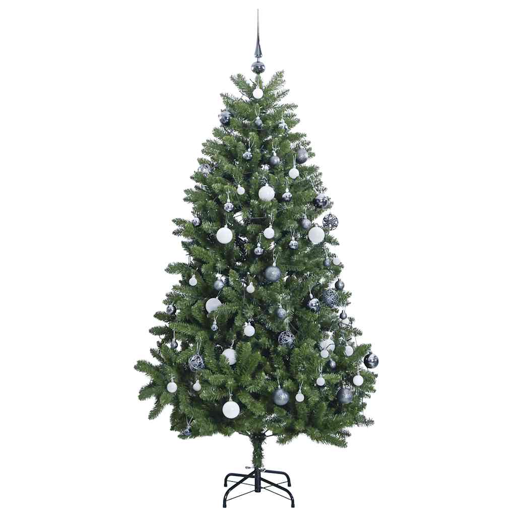 vidaXL Sapin de Noël artificiel pliable 300 LED et boules 270 cm