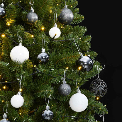 vidaXL Künstlicher Weihnachtsbaum Klappbar mit Kugeln 300 LEDs 300 cm
