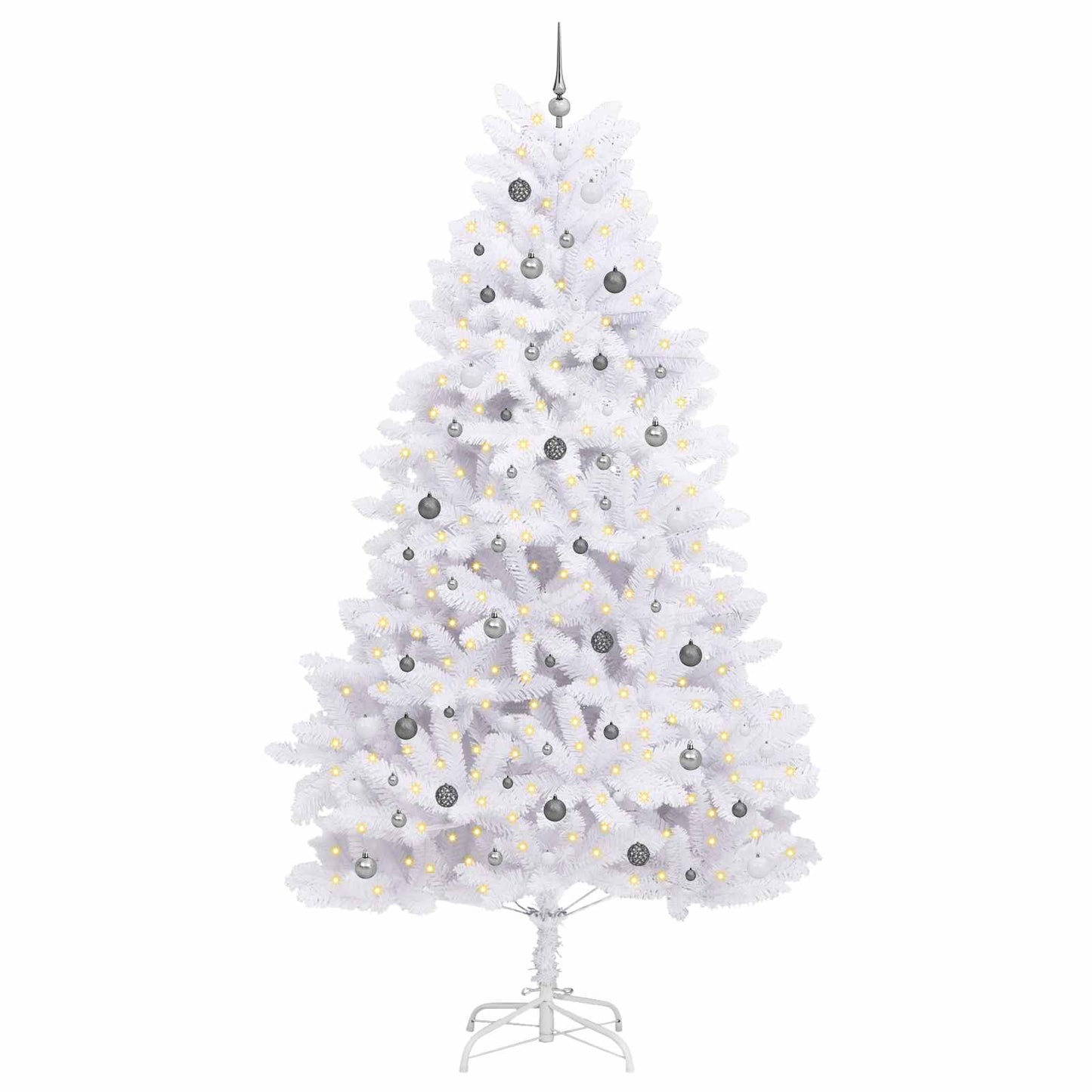 Künstlicher Weihnachtsbaum Weiß 138 x 138 x 300 cm