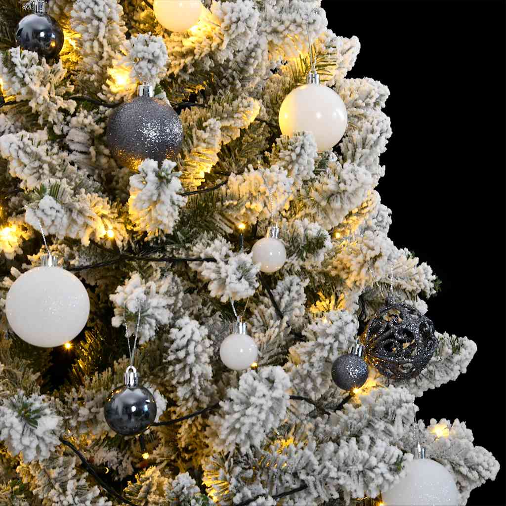 vidaXL Künstlicher Weihnachtsbaum Klappbar 300 LEDs & Kugeln 210 cm