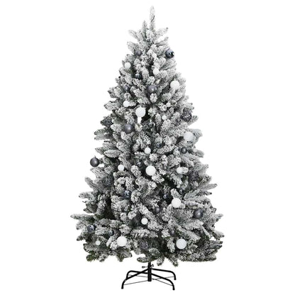 vidaXL Sapin de Noël artificiel pliable avec 300 LED et boules 240 cm