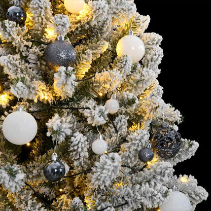 vidaXL Künstlicher Weihnachtsbaum Klappbar 300 LEDs & Kugeln 270 cm