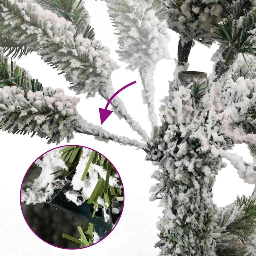 vidaXL Künstlicher Weihnachtsbaum Klappbar 300 LEDs & Kugeln 270 cm