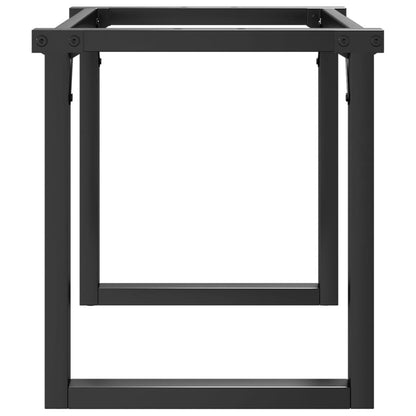 vidaXL Couchtischbeine O-Gestell 90x30x43 cm Stahl