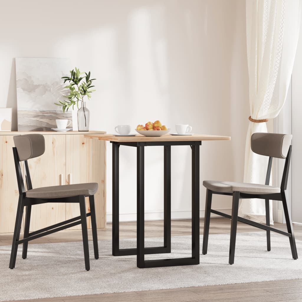 vidaXL Esstisch-Gestell in O-Form 60x50x73 cm Stahl