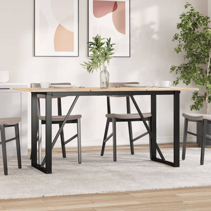 vidaXL Esstisch-Gestell in O-Form 120x60x73 cm Stahl