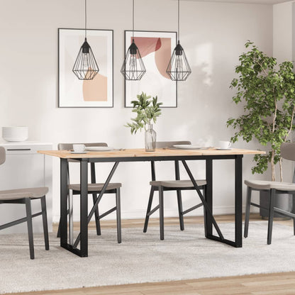 vidaXL Esstisch-Gestell in O-Form 120x60x73 cm Stahl