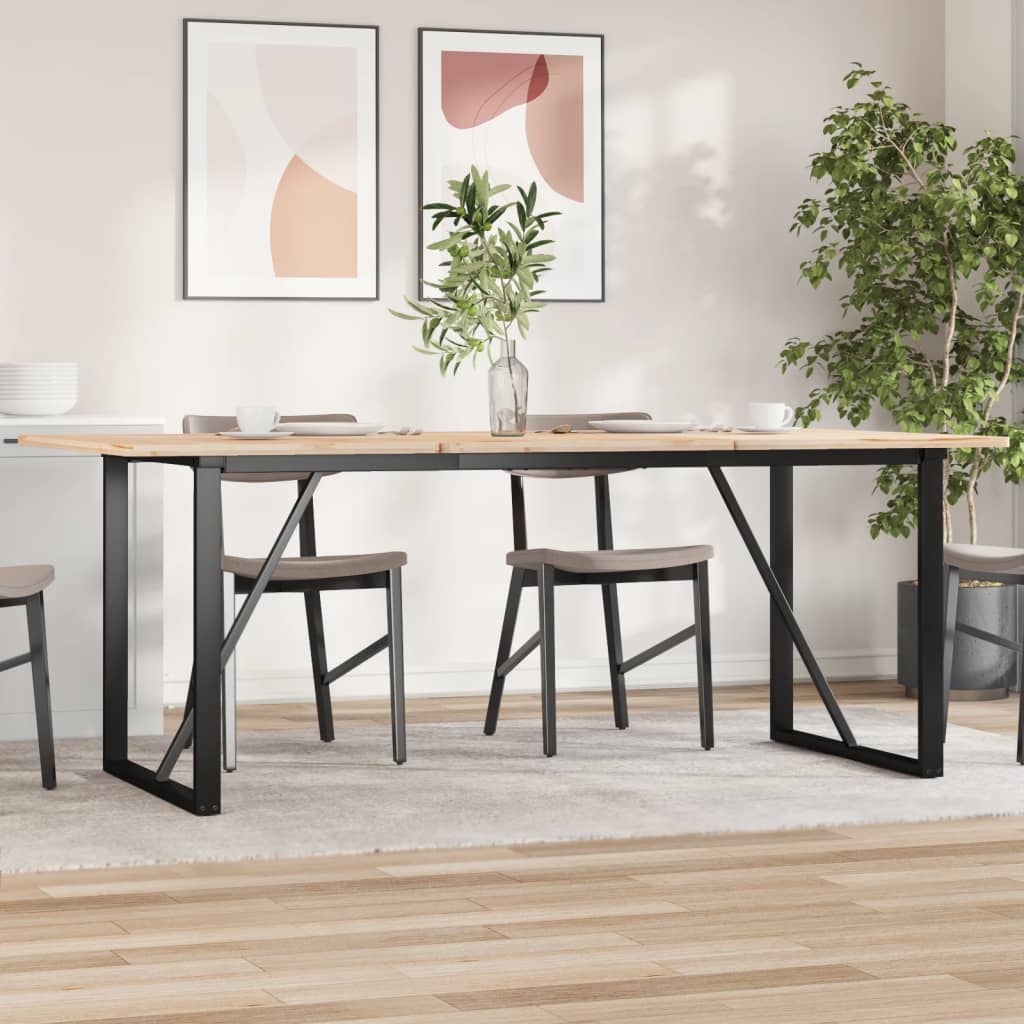 vidaXL Esstisch-Gestell in O-Form 180x80x73 cm Stahl