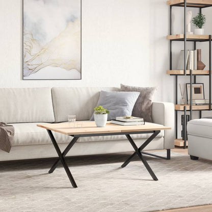 vidaXL Couchtisch-Gestell in X-Form 80x70x43 cm Stahl