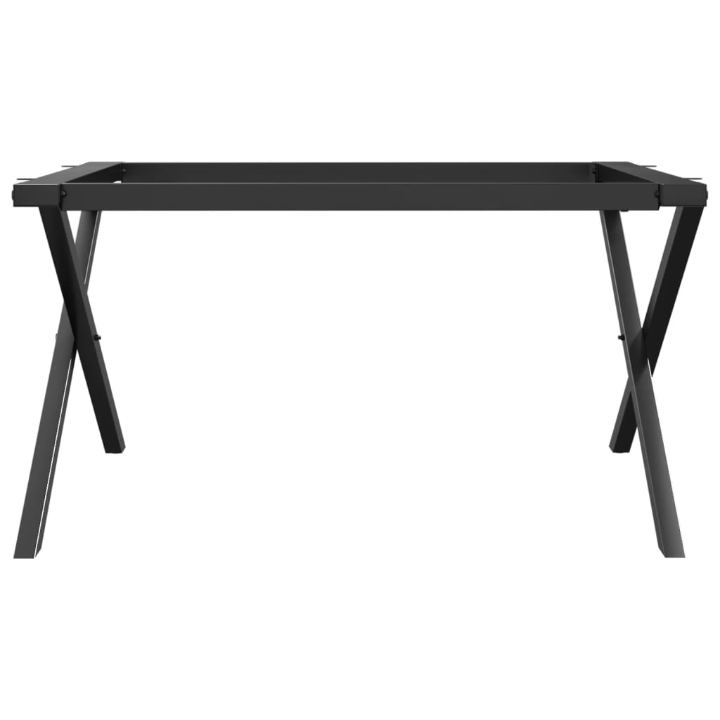 vidaXL Couchtisch-Gestell in X-Form 80x70x43 cm Stahl