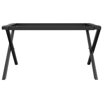 vidaXL Couchtisch-Gestell in X-Form 80x70x43 cm Stahl