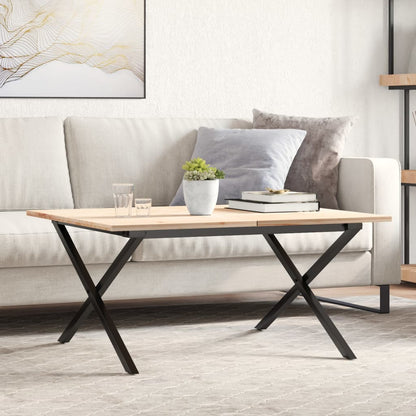 vidaXL Couchtisch-Gestell in X-Form 80x70x43 cm Stahl